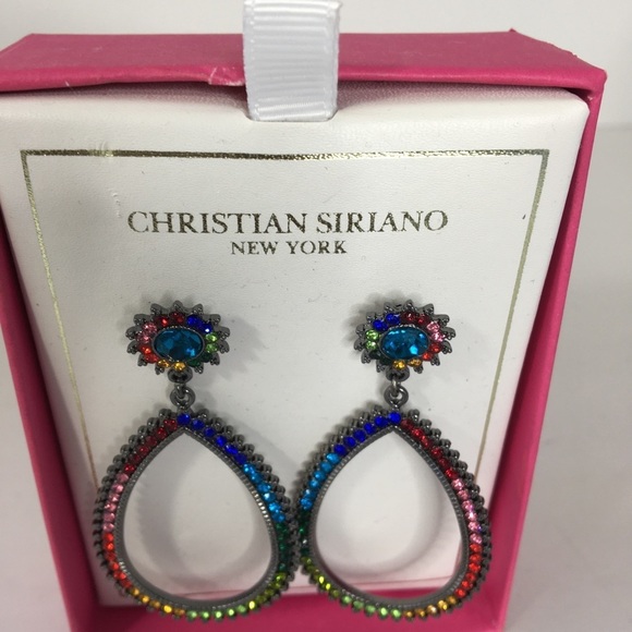 CHRISTIAN Siriano multi colored earrings - Picture 3 of 8